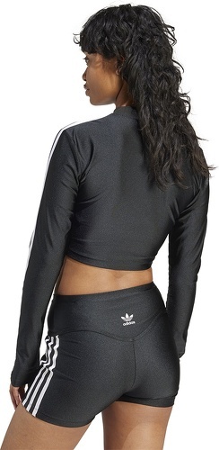 adidas Performance-T-shirt Cropped manches longues 3 bandes -3