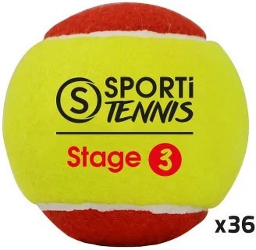Sporti-Sachet de 36 balles de tennis Sporti Stage 3-image-1