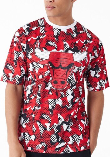 NEW ERA-T Shirt Chicago Bulls Nba Team Aop Mesh-1