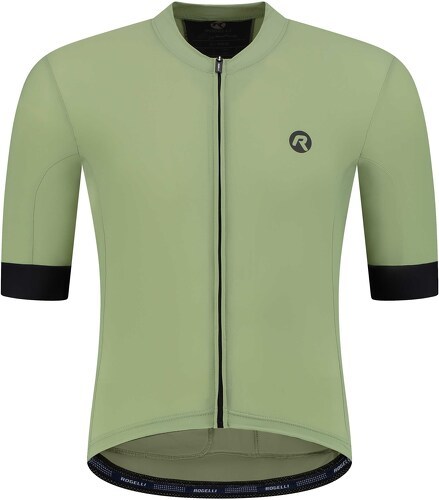 Rogelli-Maillot Manches Courtes Velo Rogelli Essential Graphic - Homme - Verte-image-1