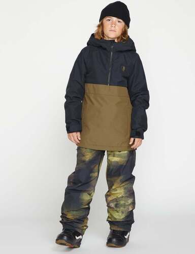 VOLCOM-Veste de snow Sluff Insulated Pullover - Dark Teak - (Enfant)-0