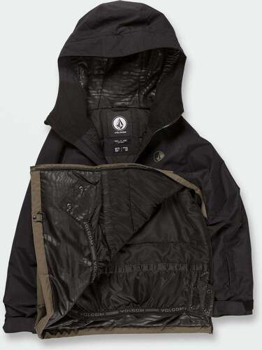 VOLCOM-Veste de snow Sluff Insulated Pullover - Dark Teak - (Enfant)-4