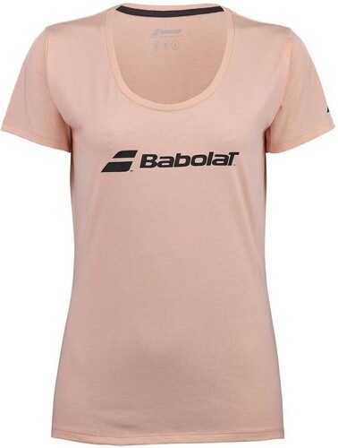 BABOLAT-T-Shirt Babolat Exercise Femme Rose poudré-0