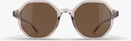 LOUBSOL-Lunettes de soleil Mixte LOUBSOL Kink rose cristal translucide de forme Tendance Mixte Indice 3-2