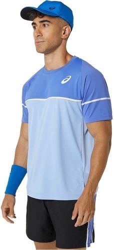 ASICS-T-Shirt Asics Game Bleu-1