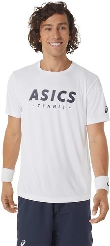 ASICS-Asics T-Shirt Court Tennis Graphic Heren Wit-image-1