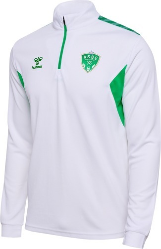 HUMMEL-Veste de survêtement zippée ASSE Warm Up 2023/24-1