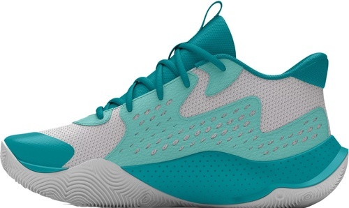 UNDER ARMOUR-Chaussures de Basket Turquoise/Blanche Mixte Under Armour Jet  23-1