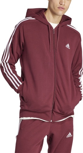 adidas Sportswear-Veste à capuche zippée 3 bandes Essentials-2