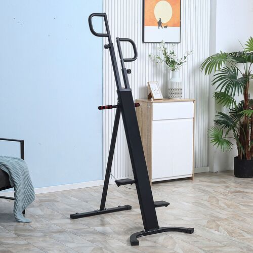 HOMCOM-Appareil De Fitness Et Musculation Pliable Ical Climber Hauteur Réglable, Écran Lcd Multifonction Acier-1