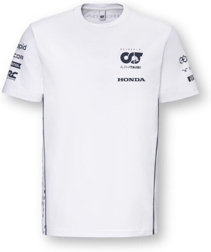 SCUDERIA ALPHA TAURI-T-shirt Homme Alpha Tauri Scuderia Racing Team Officiel Formule 1 Blanc-image-1
