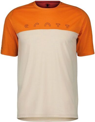 SCOTT -Scott tee shirt scott defined merino ss flash orange tee shirt technique-image-1