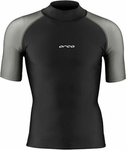 ORCA-2024 Orca Hommes Bossa Short Sleeve Lycra Vest - Black-image-1
