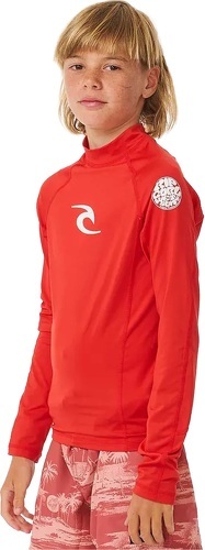 RIP CURL-2024 Rip Curl Garçons Brand Wave UPF Long Sleeve Lycra Vest - R-1