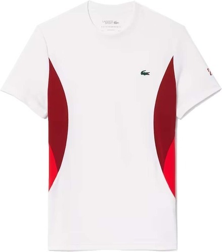 LACOSTE-T-Shirt Lacoste Tennis Novak Djokovic Blanc / Rouge-image-1