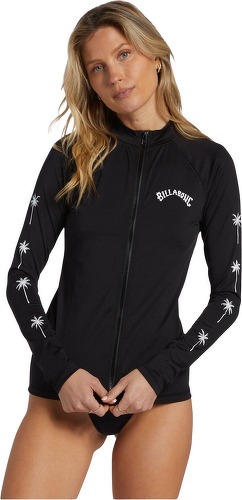 BILLABONG-Billabong Femmes Core UV50 Manches Longues Front Zip Gilet En Lyc-image-1