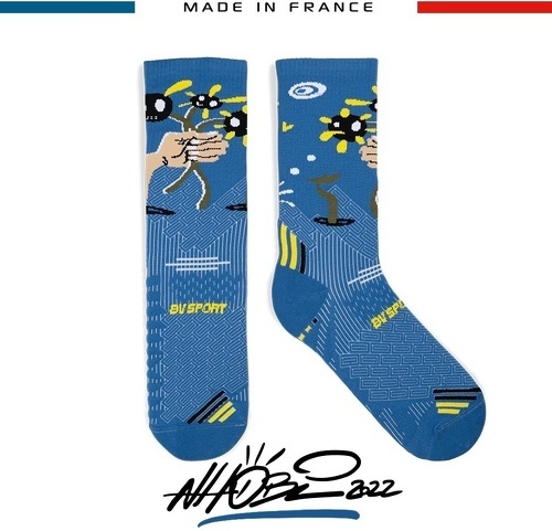 BV SPORT-Chaussettes RUN COLLECTOR NHOBI Amour bleu-1