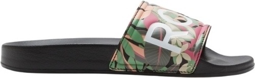 ROXY-2024 Roxy Femmes Slippy Slider Sandals - Black / Pink / Sof-4