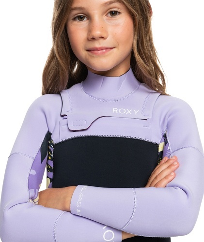 ROXY-2024 Roxy Filles Swell Series 4/3mm GBS Chest Zip Combinaison Néoprène-3