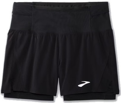 Brooks-High Point 5" 2 in 1 Short 2.0 uomo L High point 5" 2in1 short 2.0 black-image-1