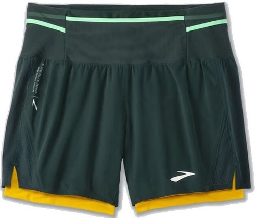 Brooks-High Point 5" 2 in 1 Short 2.0 uomo S High point 5" 2in1 short carbon/lemon ch-image-1