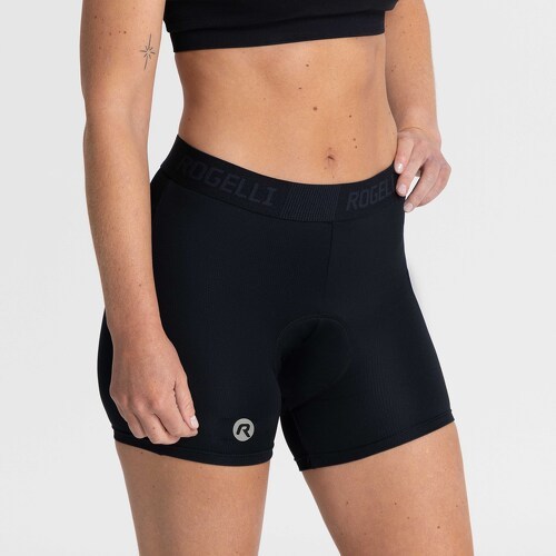 Rogelli-Sous-Short Velo Avec Peau Boxer For Ladies - Femme - Noir-2