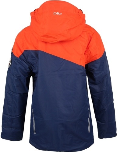 Cmp-BOY JACKET SNAPS HOOD MARINE-1