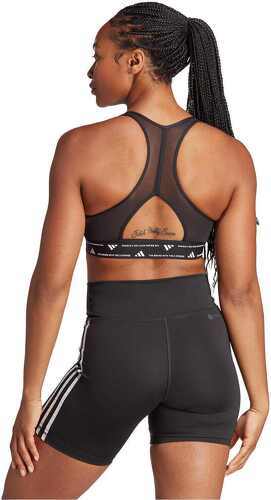 adidas Performance-Brassière de training Powerimpact 3 bandes Maintien moyen-1