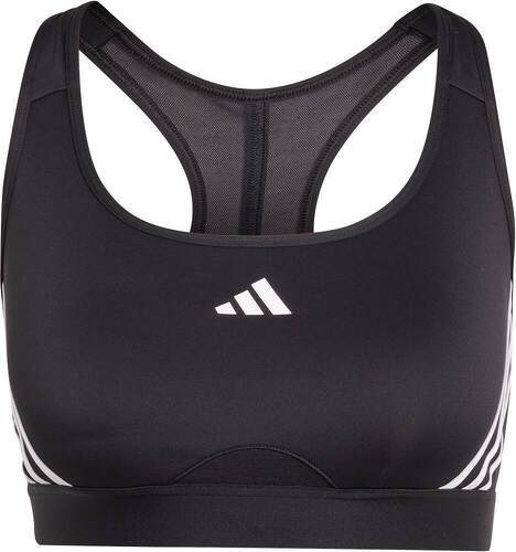 adidas Performance-Brassière de training Powerimpact 3 bandes Maintien moyen-4