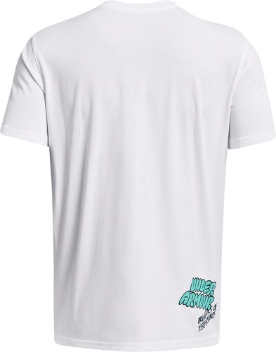 UNDER ARMOUR-T-shirt embrodé Under Armour Heavyweight Logo Overlay-2