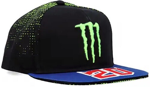 FABIO QUARTARARO FQ20-Casquette Plat Fabio Quartararo Monster Energy Dual Collection Officiel Motogp Logo Monster 20-1