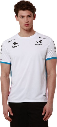 KAPPA-Maillot Adolim BWT Alpine F1 Team Homme Blanc Bleu Rose-image-1