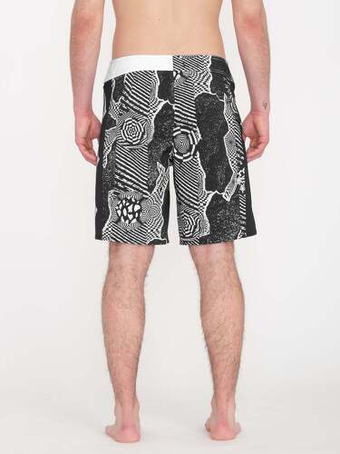 VOLCOM-Boardshort Lido Iconic Mod 19" - BLACK WHITE-1