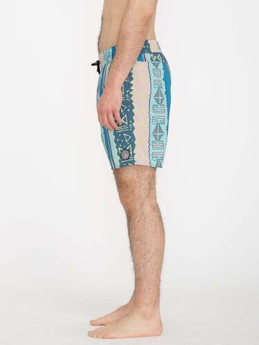 VOLCOM-Boardshort Lido Print Trunk 17" - CRETE BLUE-2