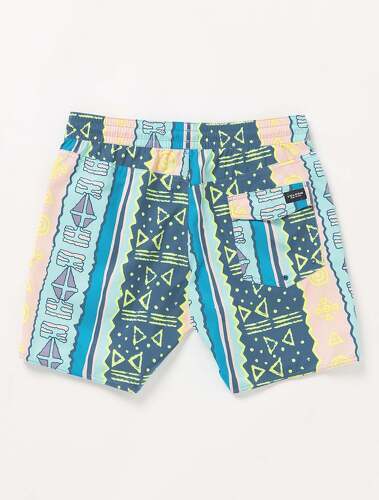 VOLCOM-Boardshort Lido Print Trunk 17" - CRETE BLUE-4