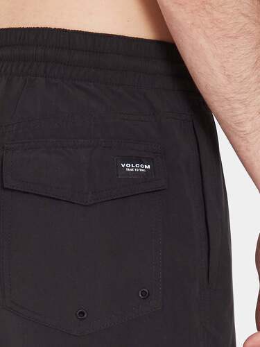 VOLCOM-Boardshort Lido Solid Trunk - BLACK-3