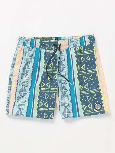 VOLCOM-Boardshort Lido Print Trunk 17" - CRETE BLUE-3