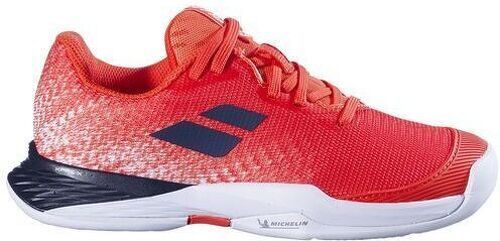 BABOLAT-Chaussures Babolat Jet Mach 3 All Court Junior Rouge / Blanc-image-1