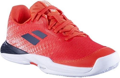 BABOLAT-Chaussures Babolat Jet Mach 3 Clay Junior Rouge / Blanc-2