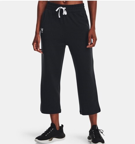 UNDER ARMOUR-UNDER ARMOUR PANTALONI RIVAL TERRY FLARE CROP-image-1