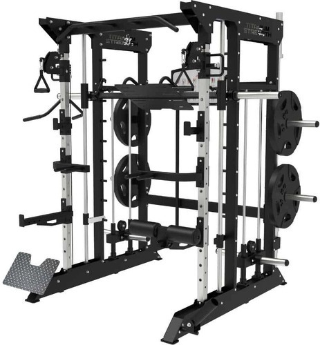 Titanium Strength-Multipower - Machine Smith avec Double Poulie + Rack B100 V3-image-1