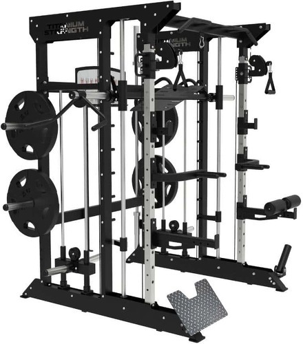 Titanium Strength-Multipower Machine Smith Avec Double Poulie + Rack B100 V3-1