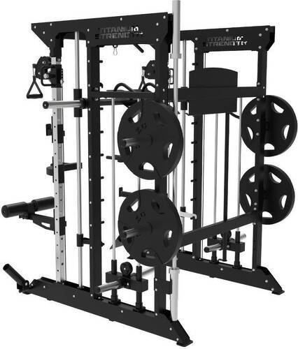 Titanium Strength-Multipower Machine Smith Avec Double Poulie + Rack B100 V3-2