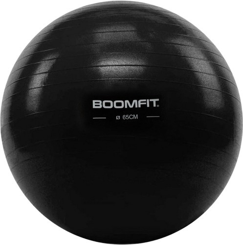 BOOMFIT-Ballon de Pilates Noir 65cm-image-1