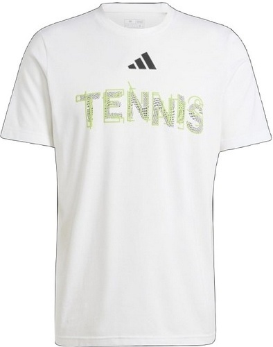 adidas Performance-T-shirt de tennis graphique Hi-Visibility Interview-0