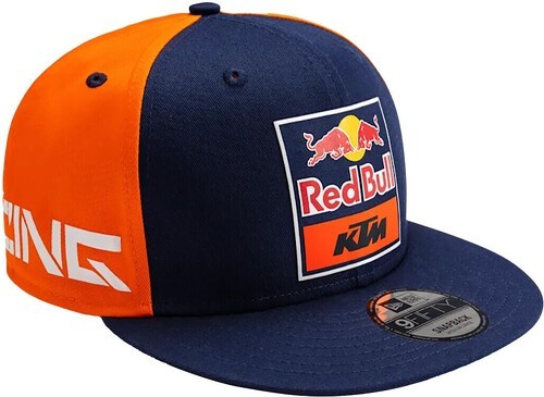 Red Bull KTM Racing Team-Casquette plate New Era Replique de l'équipe Red Bull KTM Racing Team Moto GP Officiel - Adulte - Bleu Orange-1