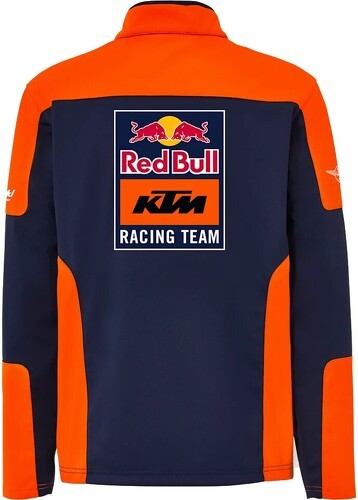 Red Bull KTM Racing Team-Veste softshell réplique de l'équipe Red Bull KTM Racing Team Moto GP Officiel - Homme - Bleu Orange-1