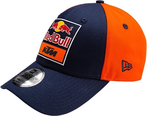 Red Bull KTM Racing Team-Casquette incurvée New Era Replique de l'équipe Red Bull KTM Racing Team Moto GP Officiel - Enfant - Bleu Orange-1