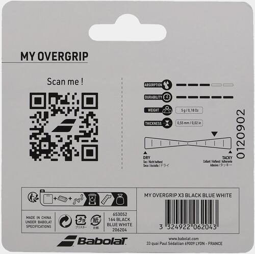 BABOLAT-Tripack De Surgrips Babolat My Overgrip X3-1