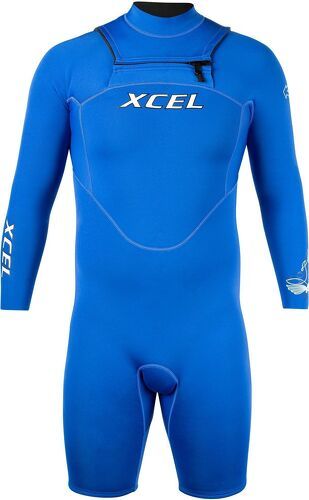 Xcel-Xcel Hommes Archy's X1 2mm Manches Longues Chest Zip Spring Short-image-1